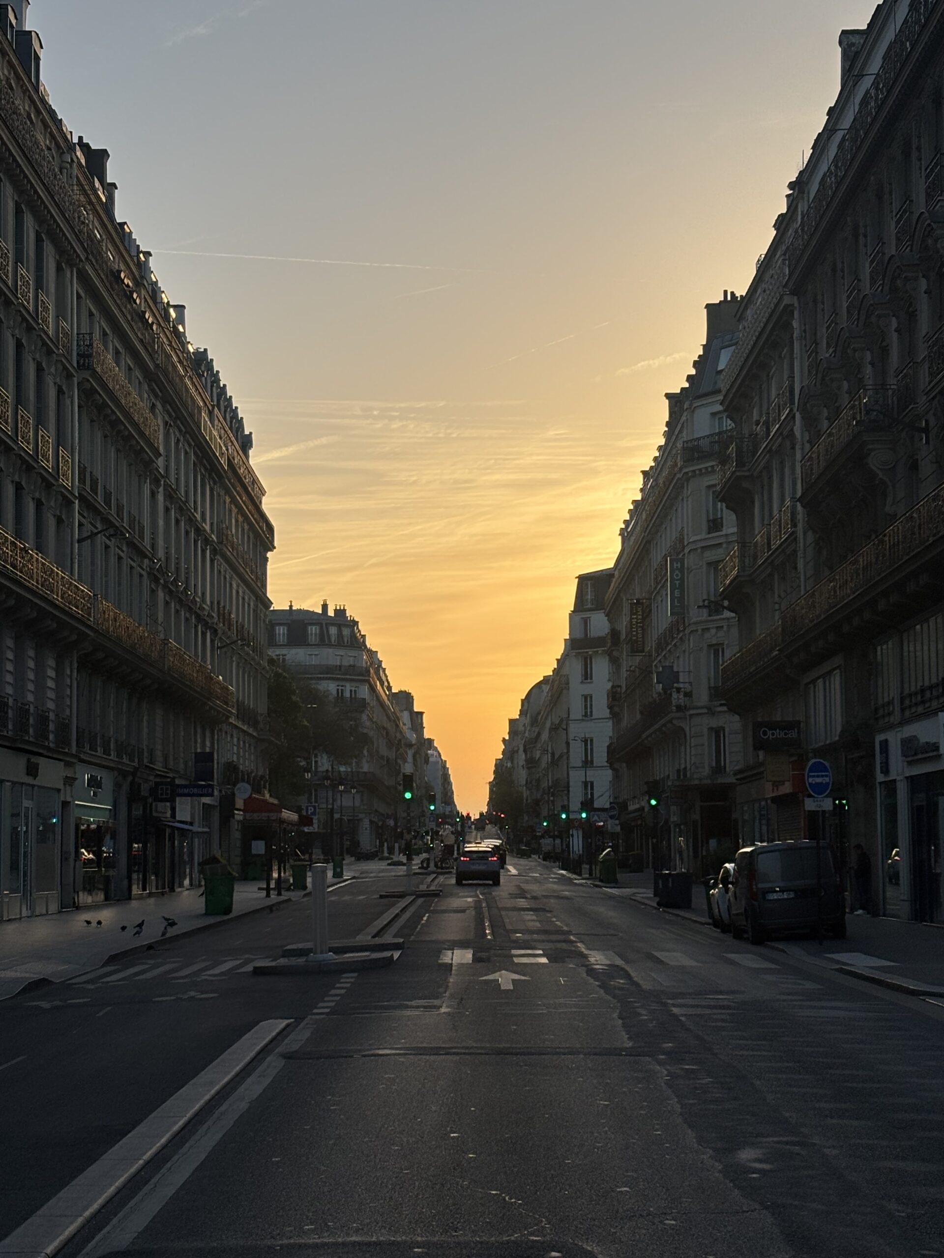 Paris au coucher de soleil